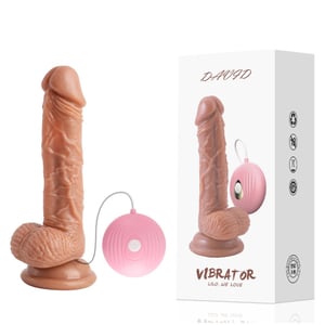 Pênis Vibrador Realístico Com 10 Modos De Vibração Lilo