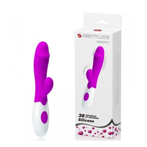 Vibrador Ponto G Em Silicone 30 Vibrações Snappy Pretty Love