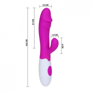 Vibrador Ponto G Em Silicone 30 Vibrações Snappy Pretty Love