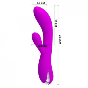 Vibrador Ponto G Wilbur 12 Vibrações Com Aquecimento Pretty Love