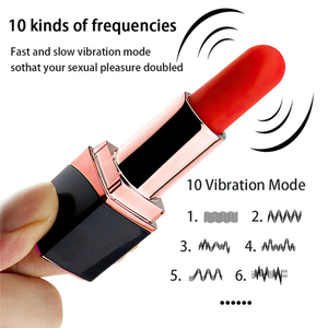 Vibrador Batom Recarregável 10 Modos De Vibração Belline Vibe Toys