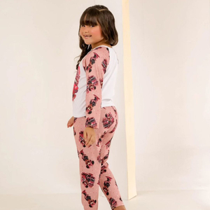 Pijama De Frio Infantil Feminino Minnie Amável Moda Intima