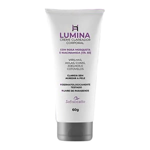 Lumina Creme Clareador Corporal Com Rosa Mosqueta E Niacinamida 60g Sofisticatto