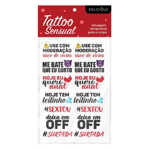 Tattoo Sensual Frases Ousadas Use Com Moderação Delicious