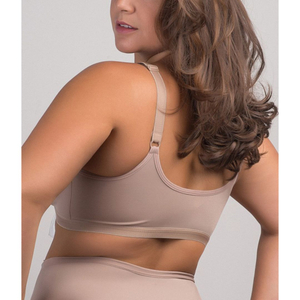 Sutiã Sustentação Plus Size Sem Bojo Com Abertura Frontal Plumas