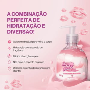 Candy Girl Gel Creme Beijável Para Virilha 300g Sofisticatto