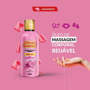 Chiclé Mania óleo De Massagem Corporal Beijável 120ml Sofisticatto