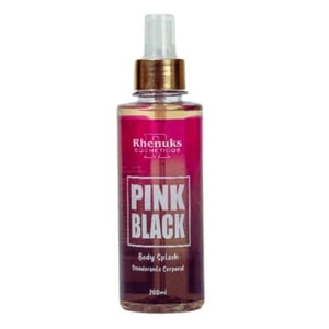 Body Splash Pink Black Desodorante Corporal 200ml Rhenuks