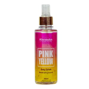 Body Splash Pink Yellow Desodorante Corporal 200ml Rhenuks