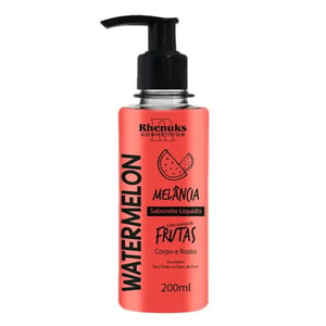 Sabonete Líquido Corpo E Rosto Watermelon 200ml Rhenuks