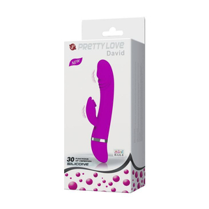 Vibrador Ponto G David Com Estimulador Clitoriano 30 Vibrações Pretty Love