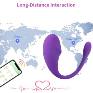 Vibrador Ponto G Longa Distância Abel 10 Vibrações App Control