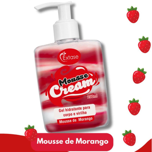 Mousse Cream Gel Hidratante Beijável Para Corpo E Virilha 250ml êxtase