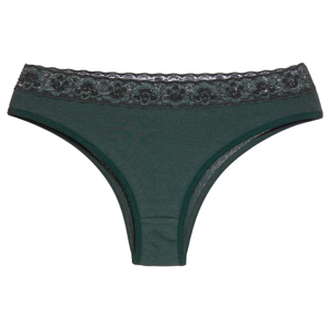 Calcinha De Cotton Com Renda Cintura Dolcii