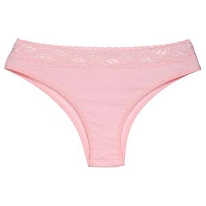 Calcinha De Cotton Com Renda Cintura Dolcii