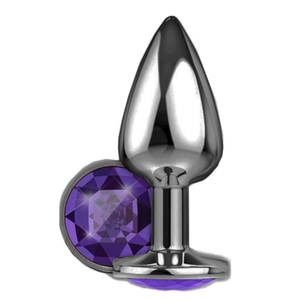 Plug Anal Pequeno ônix Com Pedra Formato De Coração Delicious