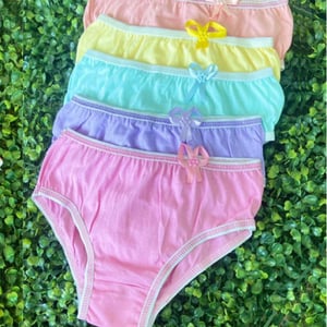 Calcinha Infantil Collors Lisa Em Cotton Com Lacinho