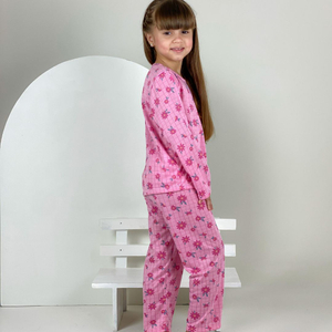 Pijama Infantil Feminino Inverno Estampado