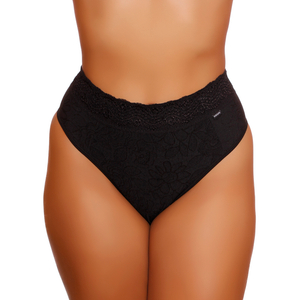 Calcinha Plus Size Fio Dental Duplo Cos Renda Nayane