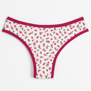 Calcinha Estampada Com Renda Na Frente Mil Toques