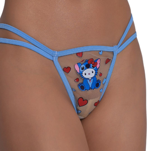 Calcinha Em Tule Hello Kitty Stitch Pimenta Sexy