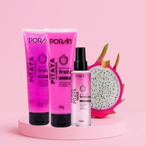 Kit Linha Bem Me Quero Frutas De Pitaya 3 Itens Porán