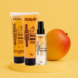 Kit Linha Bem Me Quero Frutas De Manga Rosa 3 Itens Porán