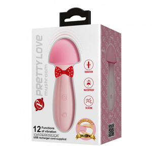 Vibrador Em Silicone Mushroom 12 Vibrações Pretty Love