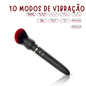 Vibrador Em Formato De Pincel Recarregável 10 Modos De Vibração Vibe Toys