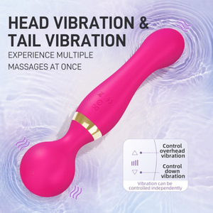 Massageador Stick Dupla Estimulação 20 Vibrações E 8 Velocidades