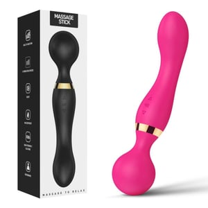 Massageador Stick Dupla Estimulação 20 Vibrações E 8 Velocidades