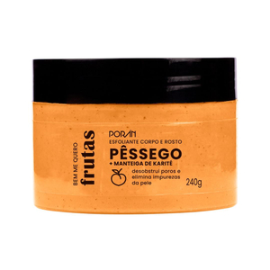 Esfoliante Corporal E Facial Linha Bem Me Quero Frutas 240g Porán Cosméticos