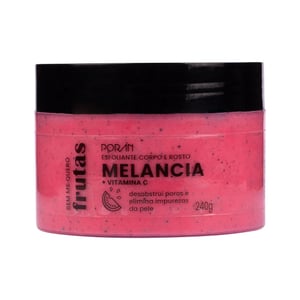 Esfoliante Corporal E Facial Linha Bem Me Quero Frutas 240g Porán Cosméticos