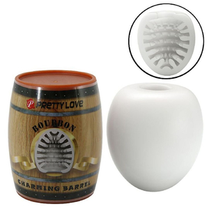 Masturbador Egg Lata Bourbon Formato De Barril Pretty Love
