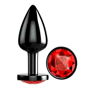 Plug Anal Diamond Colors Black Pequeno Delicious