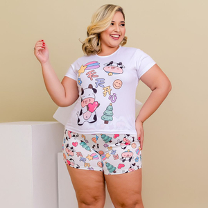 Short Doll Conforto Plus Size Vaquinha Amável Moda íntima
