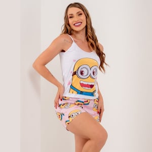 Short Doll Regatinha Minion Love Amável Moda íntima