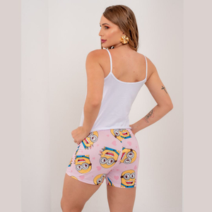 Short Doll Regatinha Minion Love Amável Moda íntima