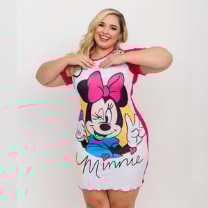Camisola Encanto Plus Size Minnie Amável Moda íntima