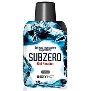 Subzero Red Passion Gel Para Massagem Corporal 38ml Sexy Hot