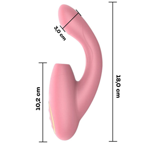 Vibrador Duplo Com Estimulador Clitoriano 7 Modos De Vibração E Pulsação Vibe Toys