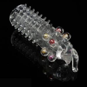 Capa Peniana Fun Crystal Com Pérolas Massageadoras Vibe Toys
