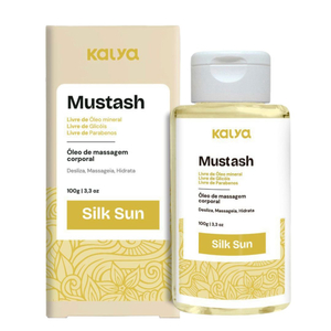 Mustash Silk Sun óleo Para Massagem Corporal Efeito Hot 100g Kalya