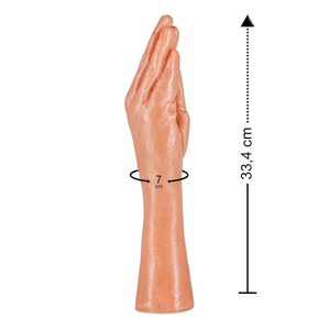 Prótese Mãozinha Sem Vibro 33,5 X 6,8cm  Prazer & Cia