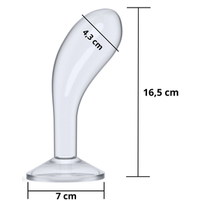 Plug Anal Com Ventosa 15 X 4cm Flawless Clear Lovetoy