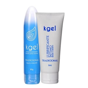 Kit Com Gel Lubrificante íntimo 80g E Gel Lubrificante íntimo 50g K-gel
