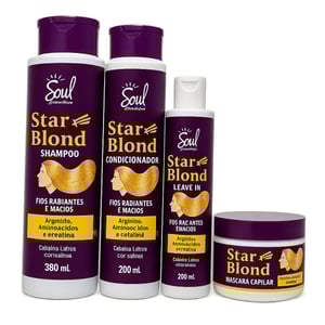 Kit Capilar Star Blond Com 4 Itens Soul Cosméticos