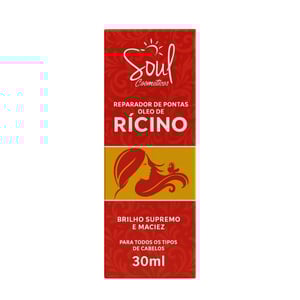 Reparador De Pontas óleo De Rícino 30ml Soul Cosméticos 