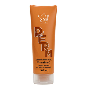 Sabonete Liquido Facial Vitamina C 100ml Soul Cosméticos 