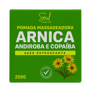 Pomada Massageadora Arnica 250g Soul Cosméticos 